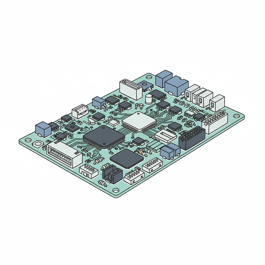 Customized printed circuit board illustration