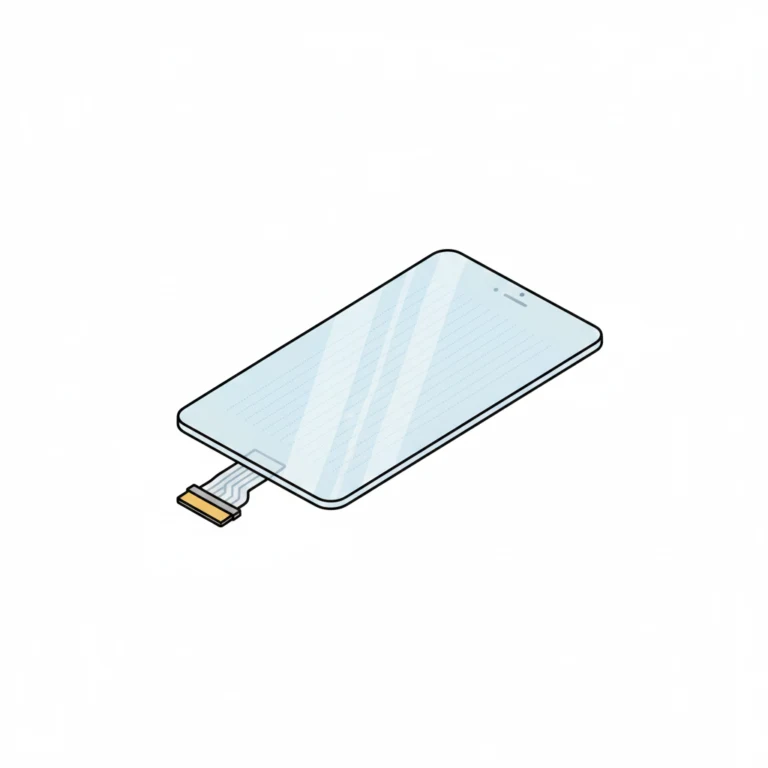 Touchscreen cover glass illustration