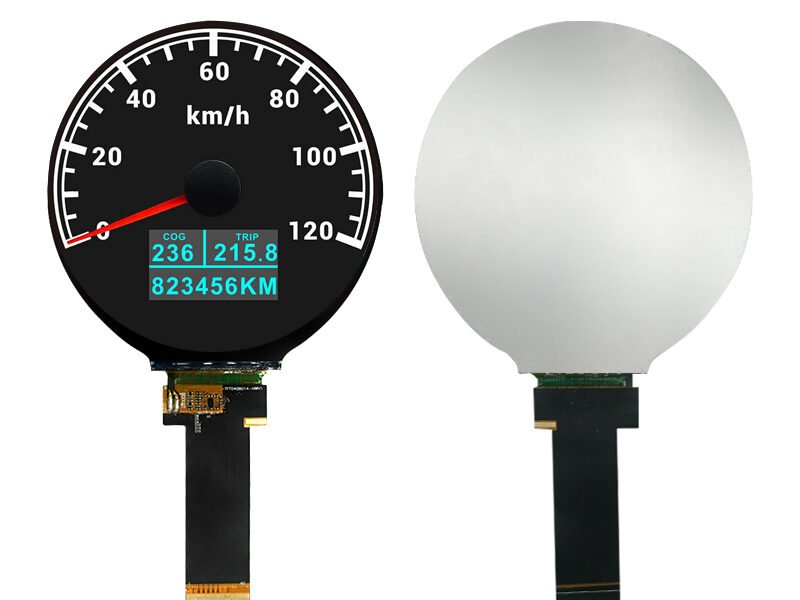 4 inch Automotive Round TFT LCD Display - 720*720 Resolution, 800nit