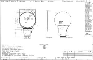 RV021Z6M-400-40 2.1 inch Round LCD Display - 480*480 IPS Panel RGB SPI LCD Module