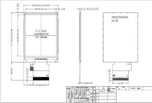3,2-дюймовый TFT LCD дисплей – модуль IPS LCD дисплея 240*320, 50Pin