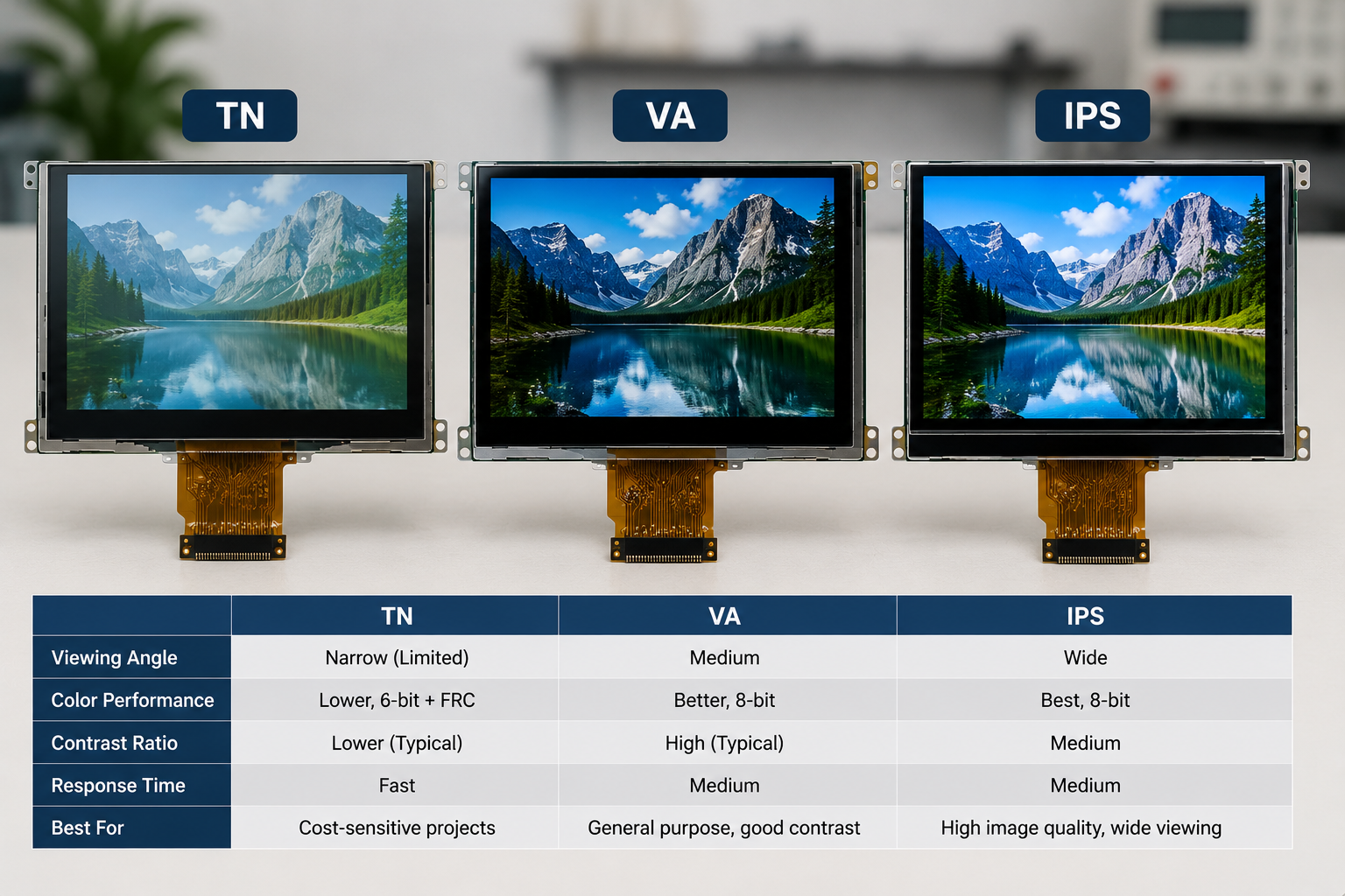 Tnlcd Screen What Is Twisted Nematic LCD? TN Display Technology Explained - RJY Display