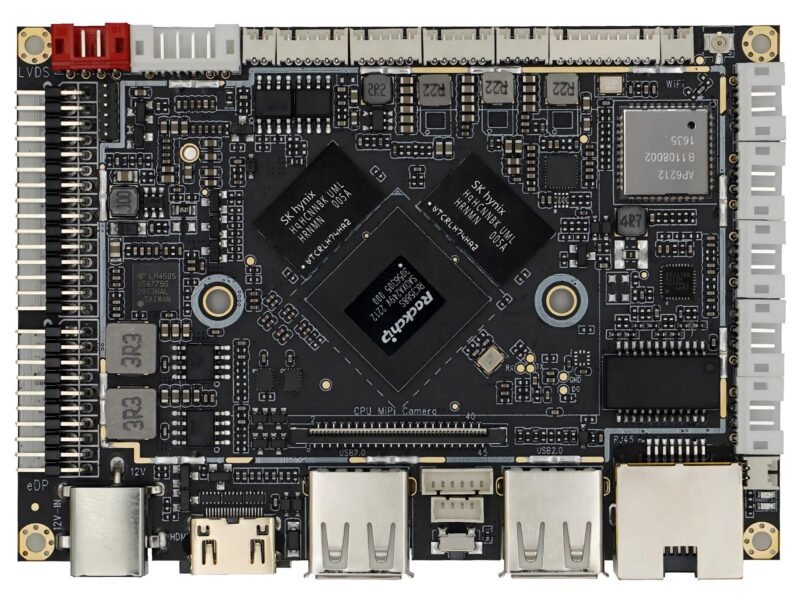 Rockchip RK3588S Octa-core Android LCD Controller Board – 6.0 TOPS AI chipset, Android 11.0, USB 3.0, RJ45