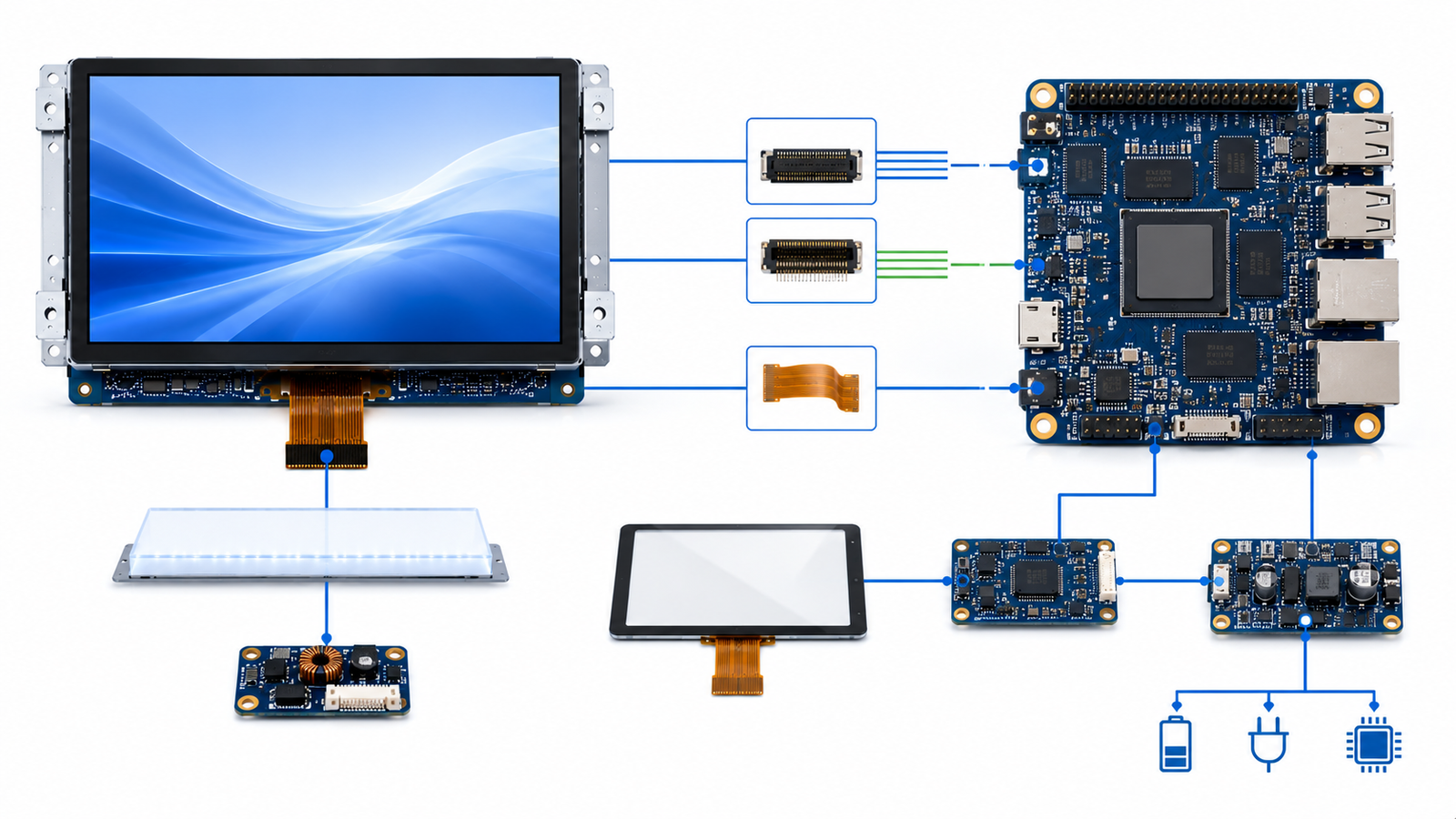 Match a TFT LCD Module with an Android Control Board