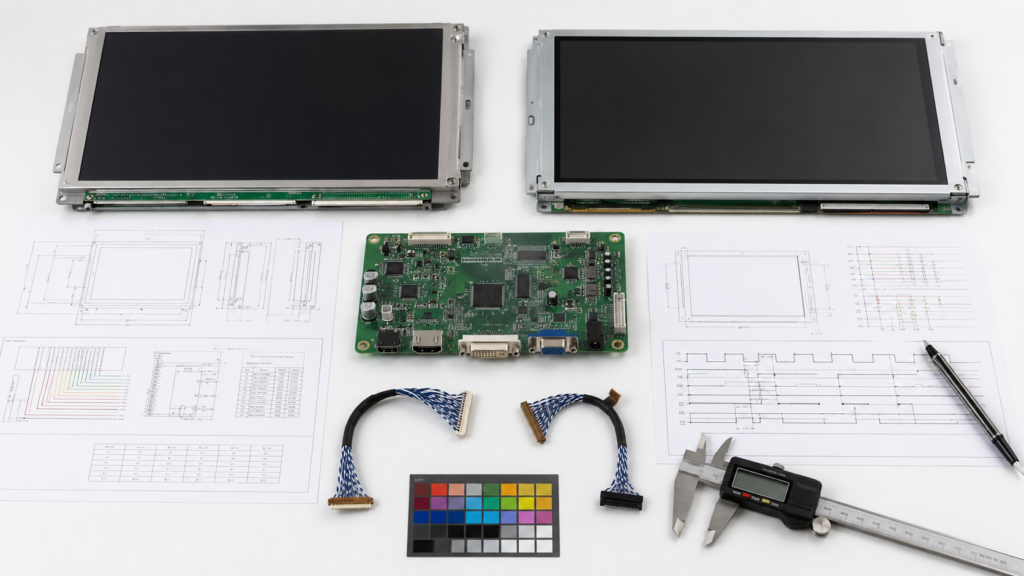 Existing and candidate LVDS TFT LCD modules under compatibility review before replacement