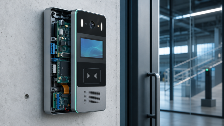 How to Select a TFT LCD and HMI Architecture for an Access Control Terminal 7 Smart access control terminal with TFT LCD, credential reader, camera and embedded controller