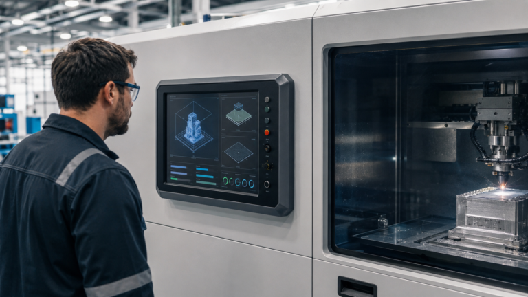 How to Select a TFT LCD for an Industrial Additive Manufacturing Machine HMI 1 Industrial additive manufacturing machine with an embedded TFT operator HMI