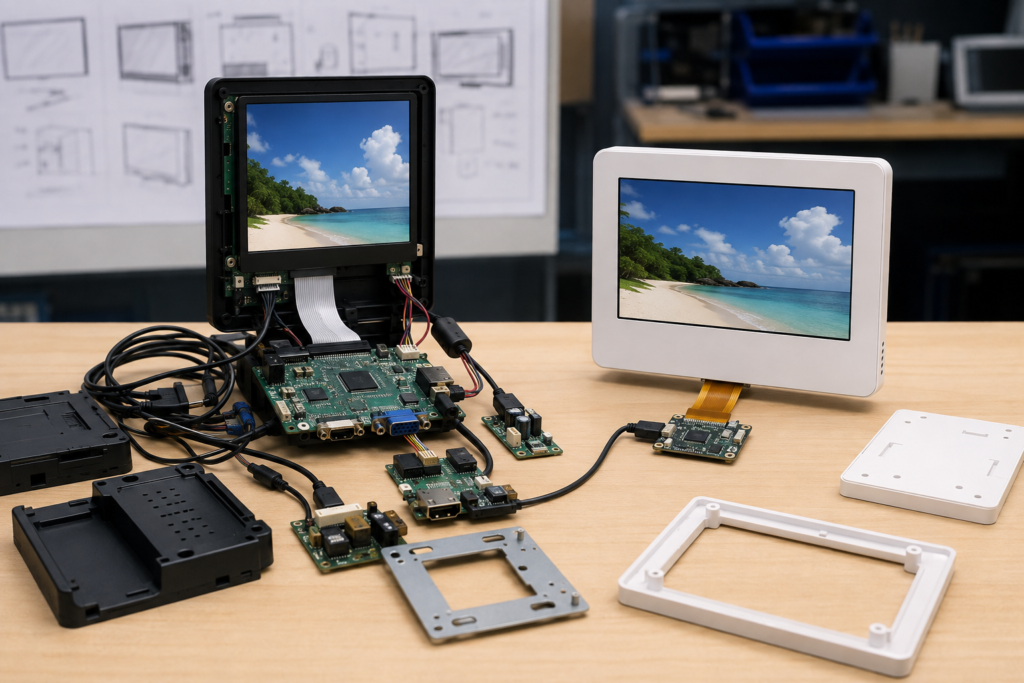 Comparison of complex and streamlined digital signage hardware designs