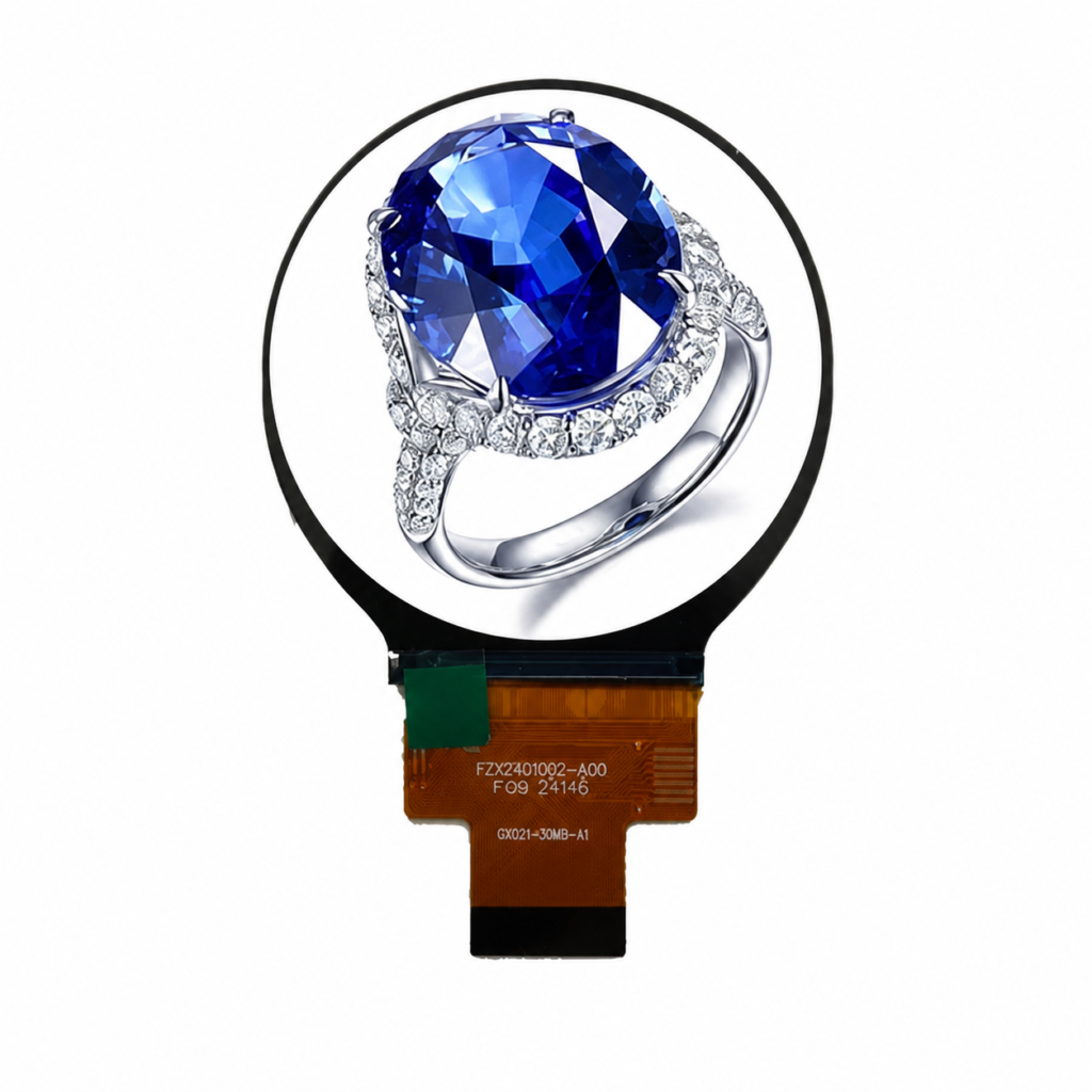 2.1 Inch Round TFT LCD Display, 480×480 Resolution, MIPI Interface, Optional CTP Touchscreen