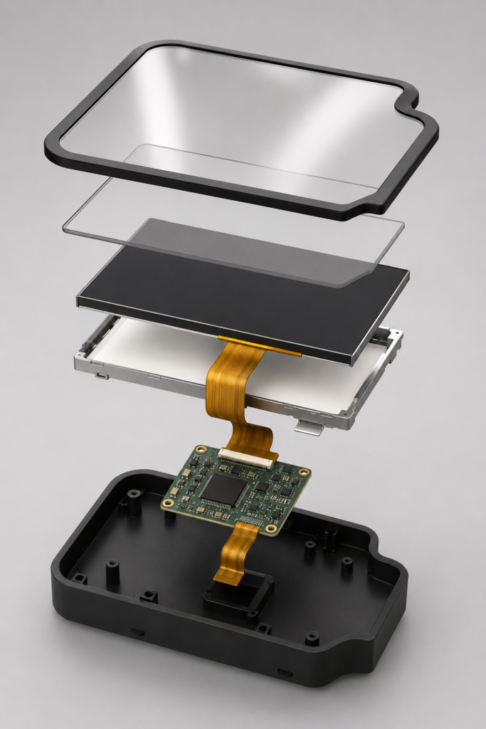 Niche Display Market Opportunities: Where Differentiation Creates New Value Beyond Standard LCDs 3 Custom touch and controller assembly built around an existing TFT LCD