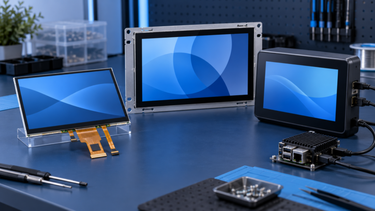 Touch display module, open-frame touch monitor, and housed touchscreen on an engineering workbench